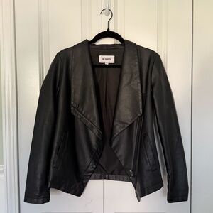 BB Dakota Black Faux Leather Jacket - Size Small